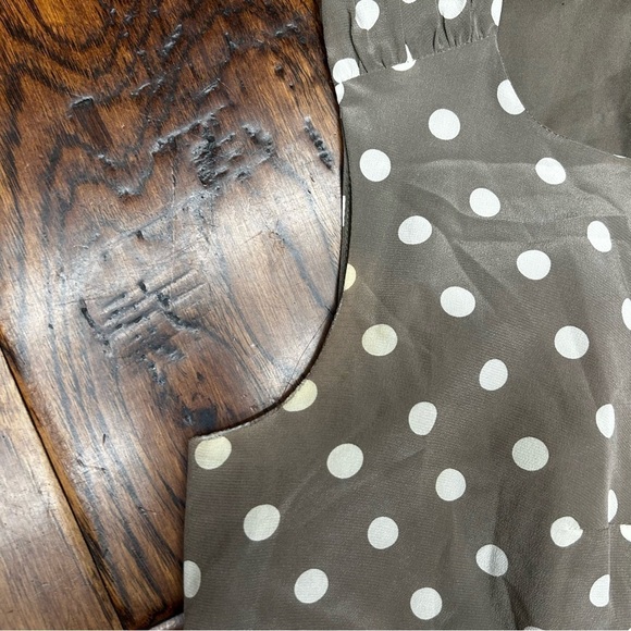 Madewell Shirred Silk Polkadot Dress - Picture 4 of 9